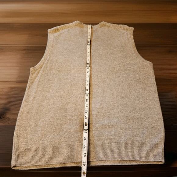 Geoffrey Beene Classic Cable Knit V Neck Pullover Sweater Vest Men's XL Academia - Picture 7 of 8